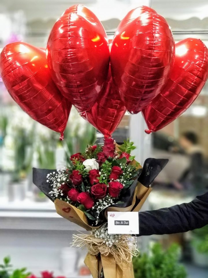 Renkli Balon &amp; Çiçek