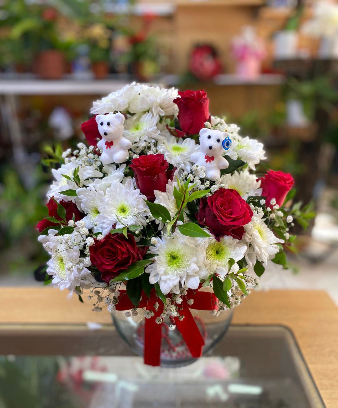 Gül ve Papatya Aranjmanı